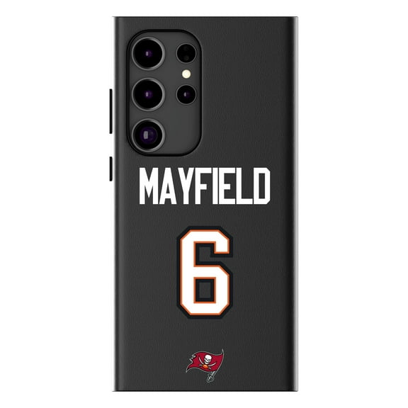 Keyscaper Baker Mayfield Black Tampa Bay Buccaneers Galaxy Magnetic Bump Case