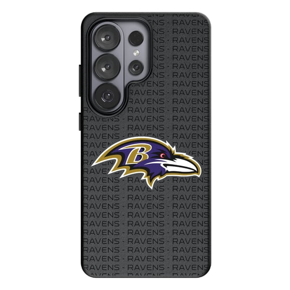 Keyscaper Baltimore Ravens Text Backdrop Galaxy Magnetic Bump Case