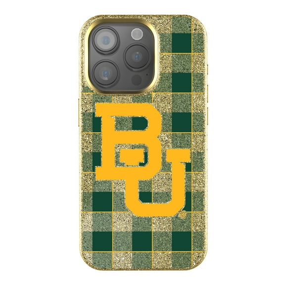 Keyscaper Baylor Bears Plaid Bling iPhone Case