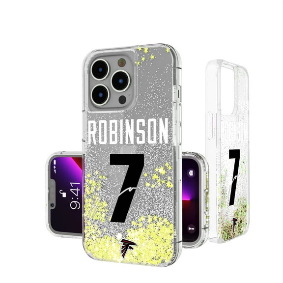 Keyscaper Bijan Robinson Atlanta Falcons iPhone Glitter Phone Case