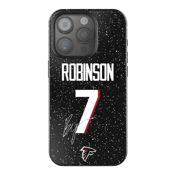 Keyscaper Bijan Robinson Black Atlanta Falcons Bling iPhone Case