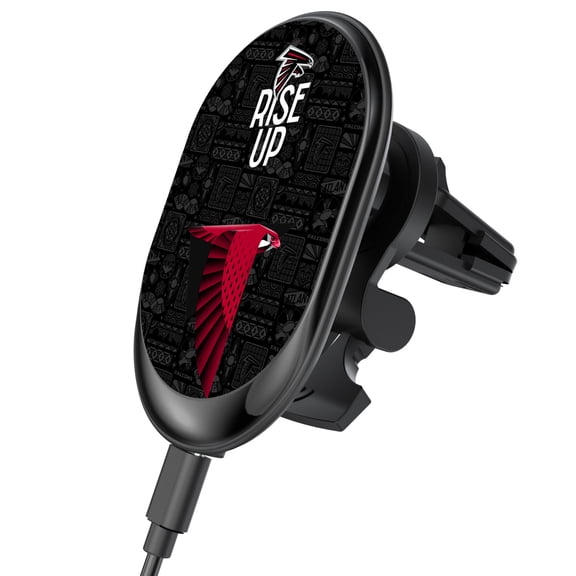 Keyscaper Black Atlanta Falcons Wireless Magnetic Car Charger