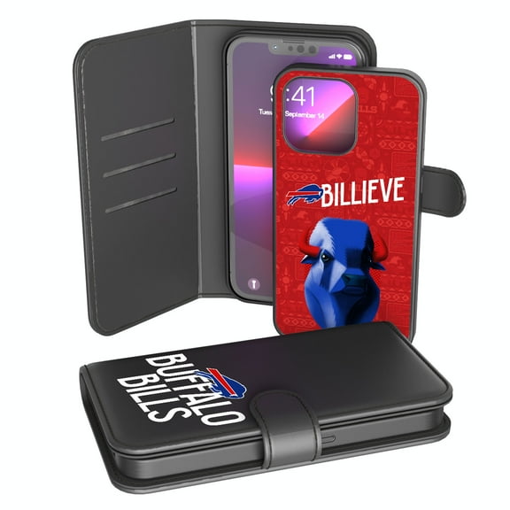Keyscaper Black Buffalo Bills iPhone Wallet Case