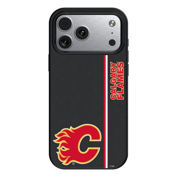 Keyscaper Black Calgary Flames Sidebar Magnetic iPhone Case
