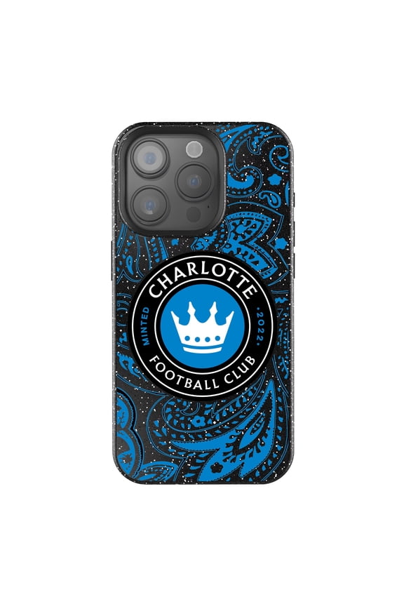 Black Charlotte FC iPhone Bling Case