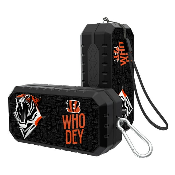 Keyscaper Black Cincinnati Bengals Water Resistant Bluetooth Speaker