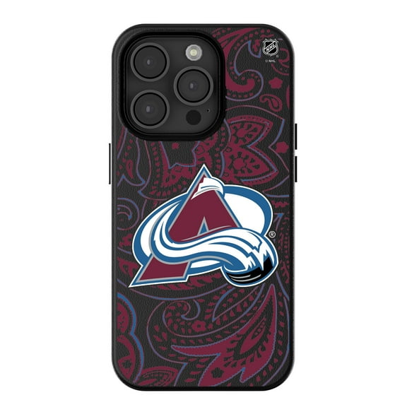 Keyscaper Black Colorado Avalanche Paisley iPhone Magnetic Bump Case