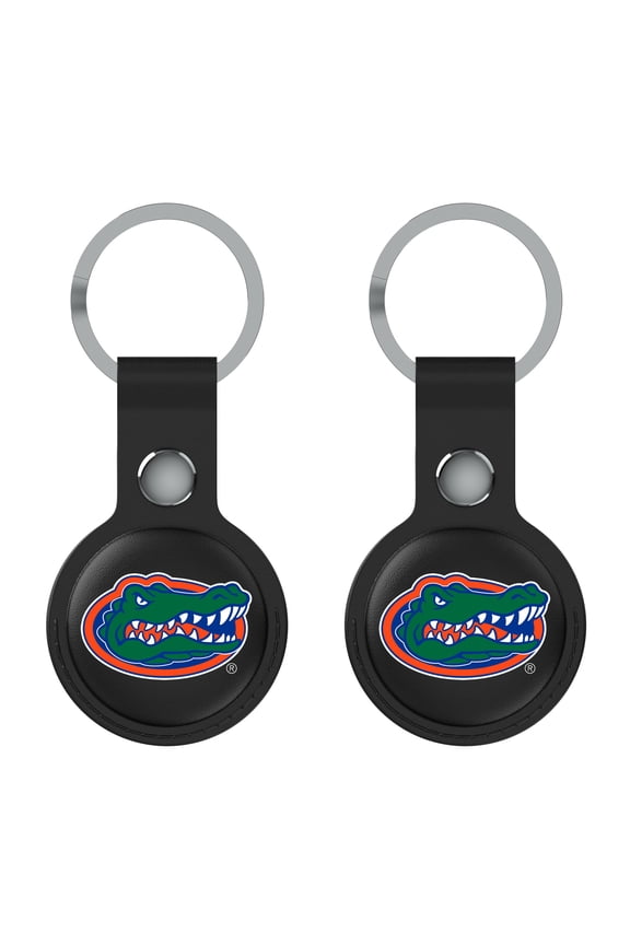 Florida Gators Black Leatherette AirTag Holder 2-Pack