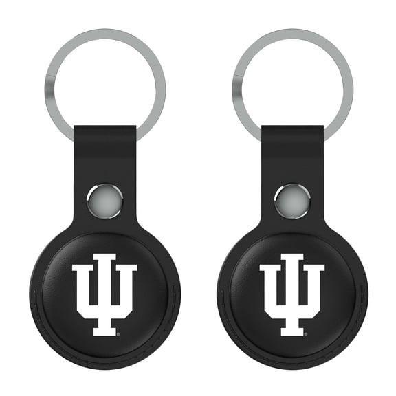 Keyscaper Black Indiana Hoosiers  Two-Pack AirTag Holders