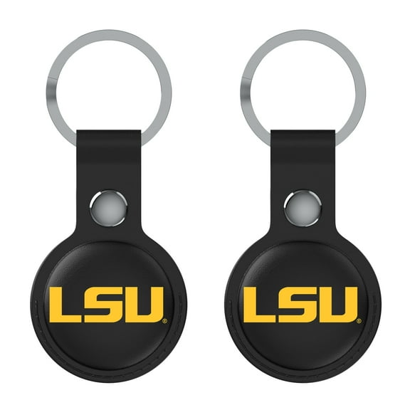 Keyscaper Black LSU Tigers Two-Pack AirTag Holders
