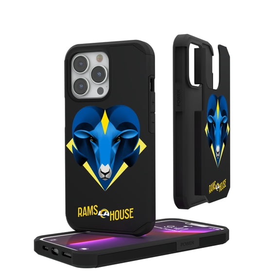 Keyscaper Black Los Angeles Rams iPhone Rugged Case