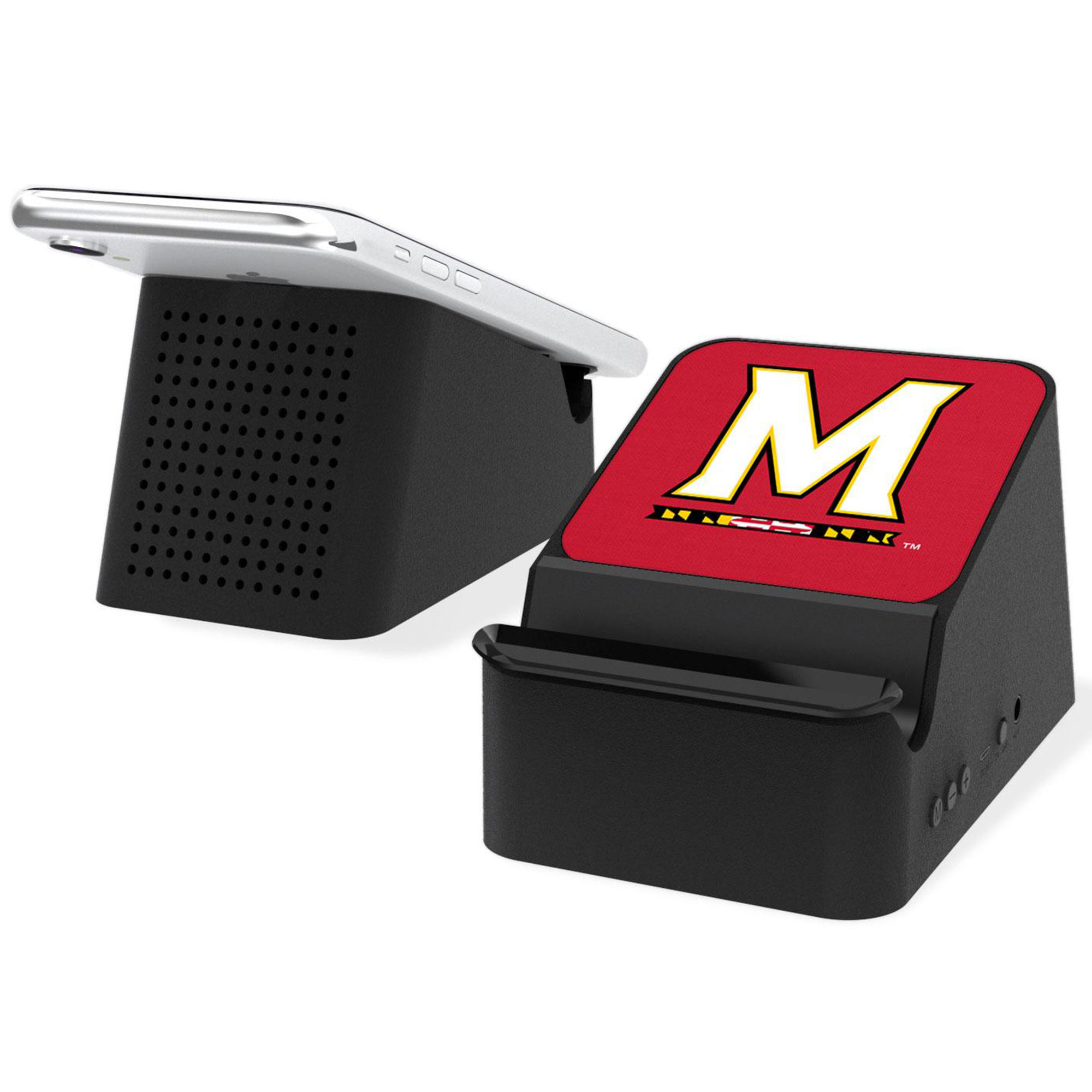 Keyscaper Black Maryland Terrapins Wireless Charging Station and