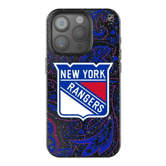 Keyscaper Black New York Rangers Paisley Bling iPhone Case