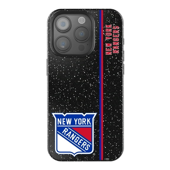 Keyscaper Black New York Rangers Sidebar Bling iPhone Case
