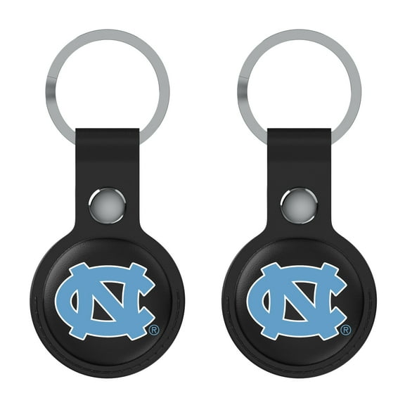 Keyscaper Black North Carolina Tar Heels Two-Pack AirTag Holders