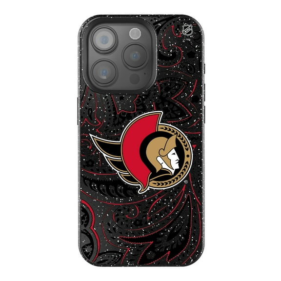 Keyscaper Black Ottawa Senators Paisley Bling iPhone Case