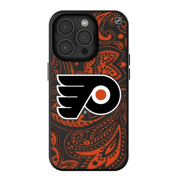 Keyscaper Black Philadelphia Flyers Paisley iPhone Magnetic Bump Case