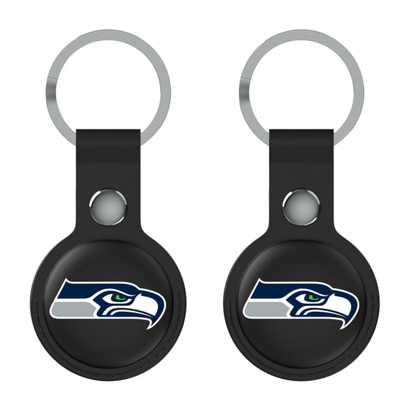 Keyscaper Black Seattle Seahawks  Two-Pack AirTag Holders