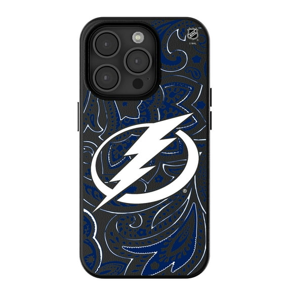 Keyscaper Black Tampa Bay Lightning Paisley iPhone Magnetic Bump Case