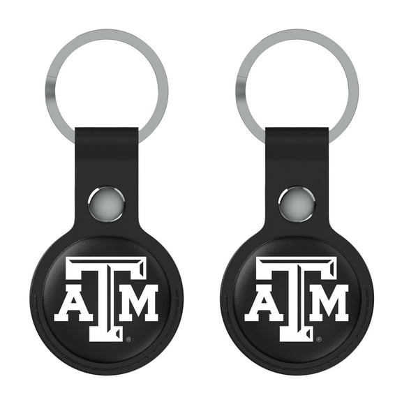 Keyscaper Black Texas A&M Aggies Two-Pack AirTag Holders