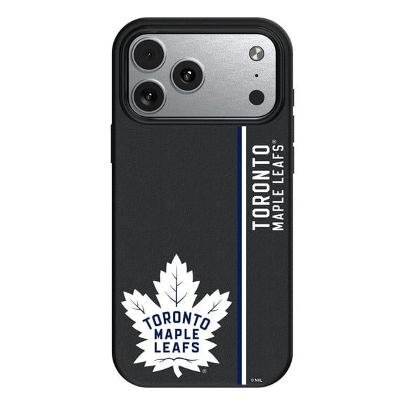 Keyscaper Black Toronto Maple Leafs Sidebar Magnetic iPhone Case