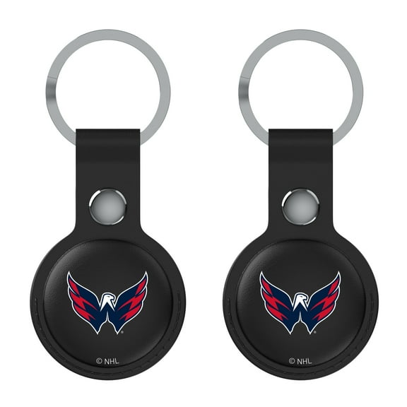 Keyscaper Black Washington Capitals Two-Pack AirTag Holders