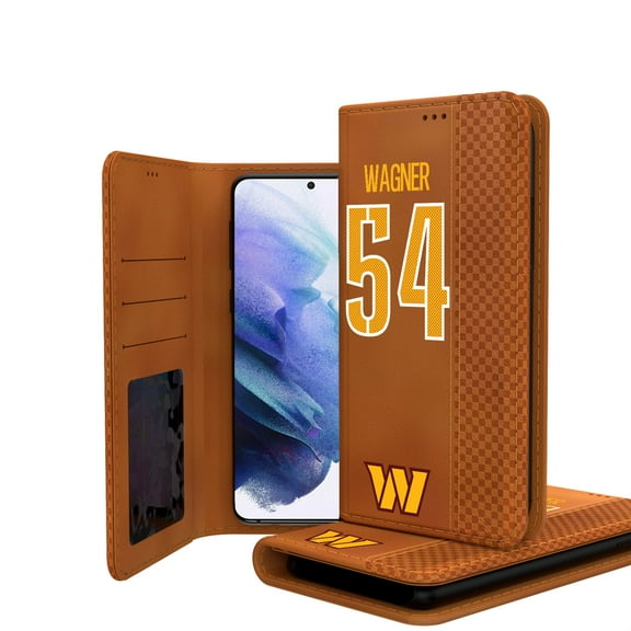 Keyscaper Bobby Wagner Brown Washington Commanders Galaxy Folio Case