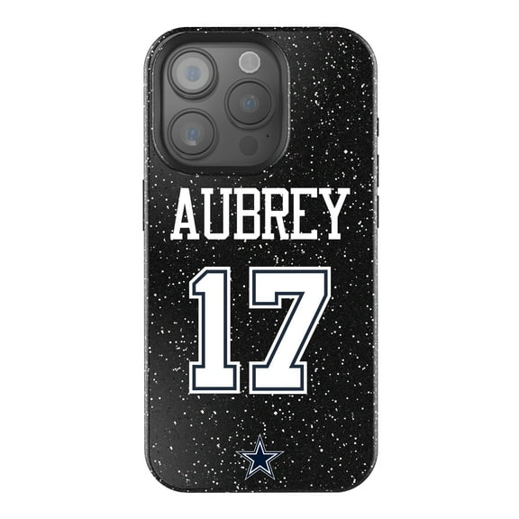 Keyscaper Brandon Aubrey Black Dallas Cowboys Bling iPhone Case