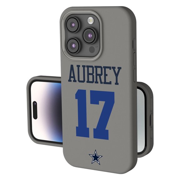 Keyscaper Brandon Aubrey Gray Dallas Cowboys Ready Soft Touch iPhone Case