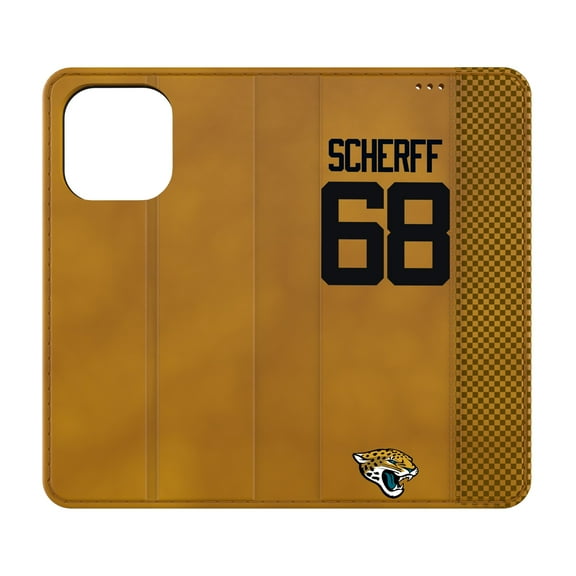 Keyscaper Brandon Scherff Brown Jacksonville Jaguars Folio iPhone Case