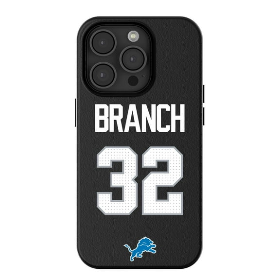 Keyscaper Brian Branch-Black Detroit Lions iPhone Magnetic Bump Case