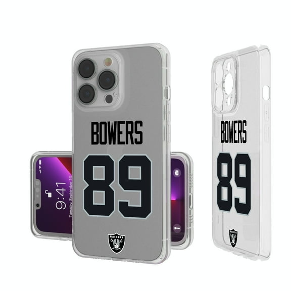 Keyscaper Brock Bowers Las Vegas Raiders iPhone Clear Case