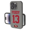 thumbnail image 1 of Keyscaper Brock Purdy Gray San Francisco 49ers Ready Soft Touch iPhone Case, 1 of 7