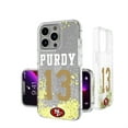 thumbnail image 1 of Keyscaper Brock Purdy San Francisco 49ers iPhone Glitter Phone Case, 1 of 1