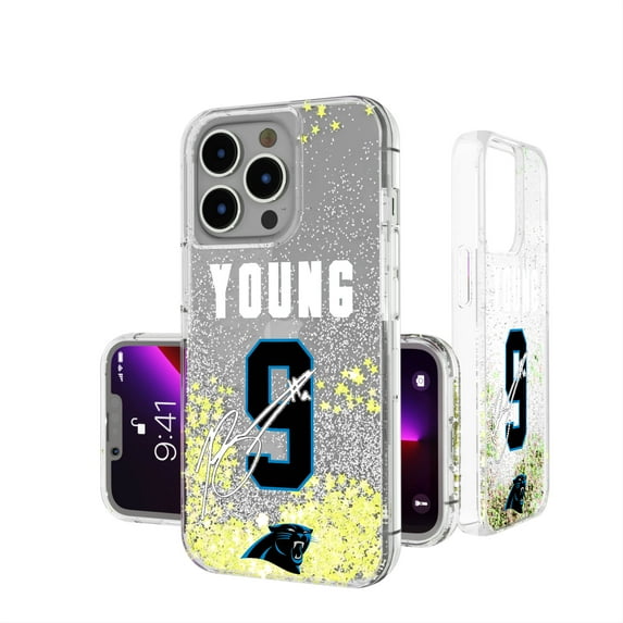 Keyscaper Bryce Young Carolina Panthers iPhone Glitter Phone Case