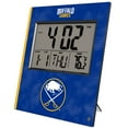 thumbnail image 1 of Keyscaper Buffalo Sabres Cross Hatch Digital Desk Clock, 1 of 2