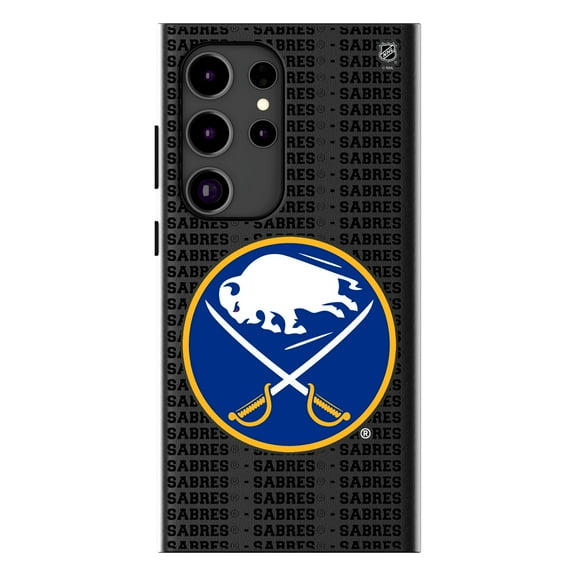 Keyscaper Buffalo Sabres Text Backdrop Galaxy Magnetic Bump Case