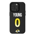 thumbnail image 1 of Keyscaper Byron Young-Black Los Angeles Rams iPhone Magnetic Bump Case, 1 of 7