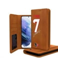 thumbnail image 1 of Keyscaper C.J. Stroud Brown Houston Texans Galaxy Folio Case, 1 of 1
