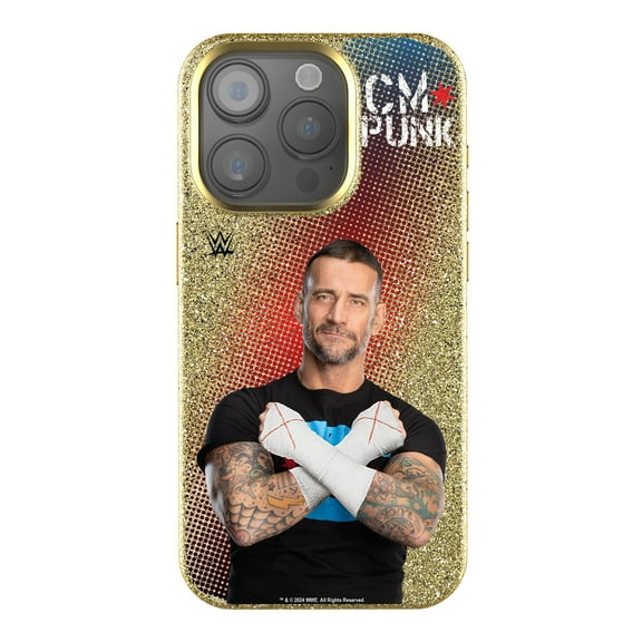 Keyscaper CM Punk WWE Flag Superstar iPhone Gold Bling Case