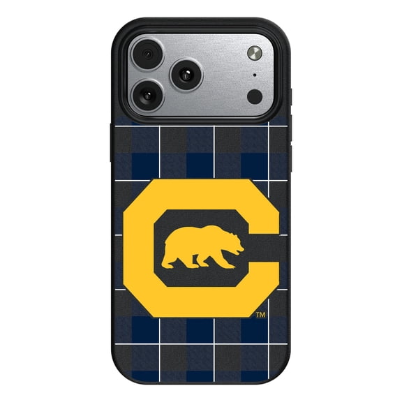 Keyscaper Cal Bears Plaid Magnetic Bump iPhone Case