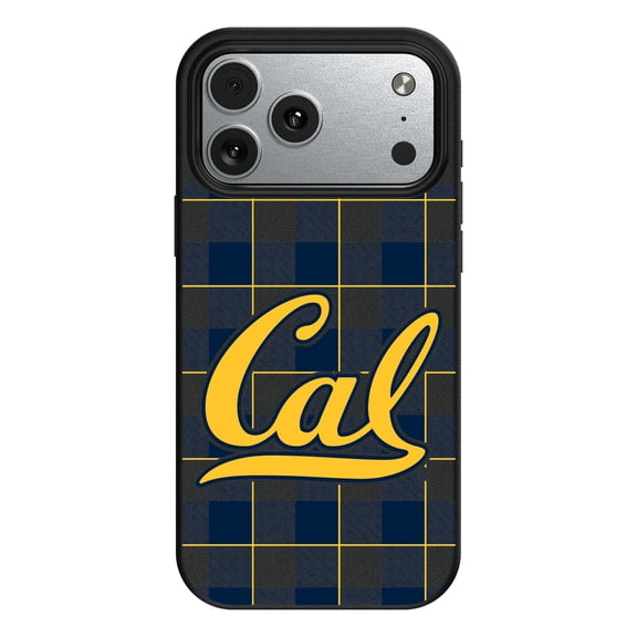 Keyscaper Cal Bears Plaid Magnetic Bump iPhone Case