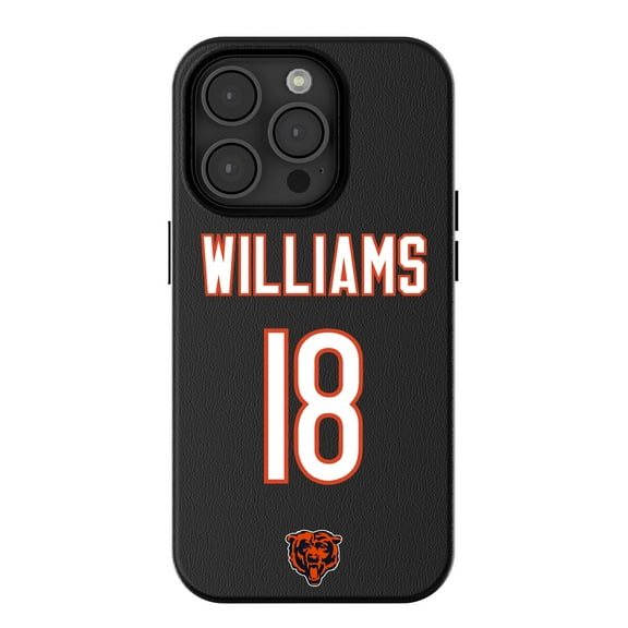 Keyscaper Caleb Williams-Black Chicago Bears iPhone Magnetic Bump Case