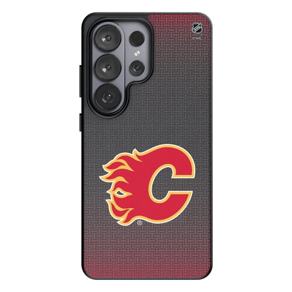 Keyscaper Calgary Flames Linen Galaxy Magnetic Bump Case