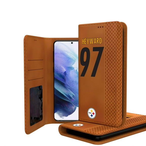 Keyscaper Cameron Heyward Brown Pittsburgh Steelers Galaxy Folio Case