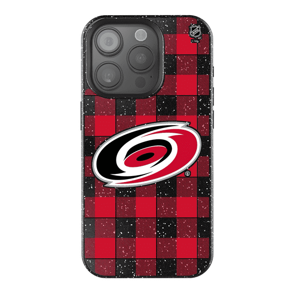 Keyscaper Carolina Hurricanes Plaid Bling iPhone Case