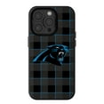 thumbnail image 1 of Keyscaper Carolina Panthers Plaid Magnetic Bump iPhone Case, 1 of 1