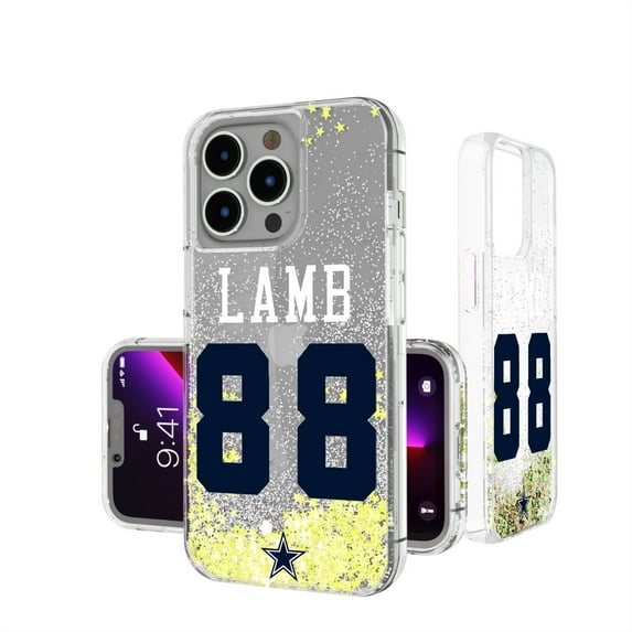 Keyscaper CeeDee Lamb Dallas Cowboys iPhone Glitter Phone Case