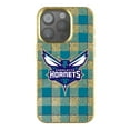 thumbnail image 1 of Keyscaper Charlotte Hornets Plaid Bling iPhone Case, 1 of 1