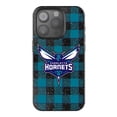 thumbnail image 1 of Keyscaper Charlotte Hornets Plaid Bling iPhone Case, 1 of 1